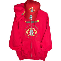 S.H.S (LaceLogo) Zippered Hooded Sweatshirt & Cap