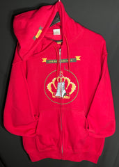 O.K.O.S (Lace Logo) Zippered Hooded Sweatshirt