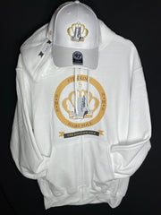 O.K.O.S Lace Logo Zippered Hooded Sweatshirt & Cap