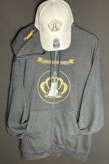 O.K.O.S Lace Logo Zippered Hooded Sweatshirt & Cap