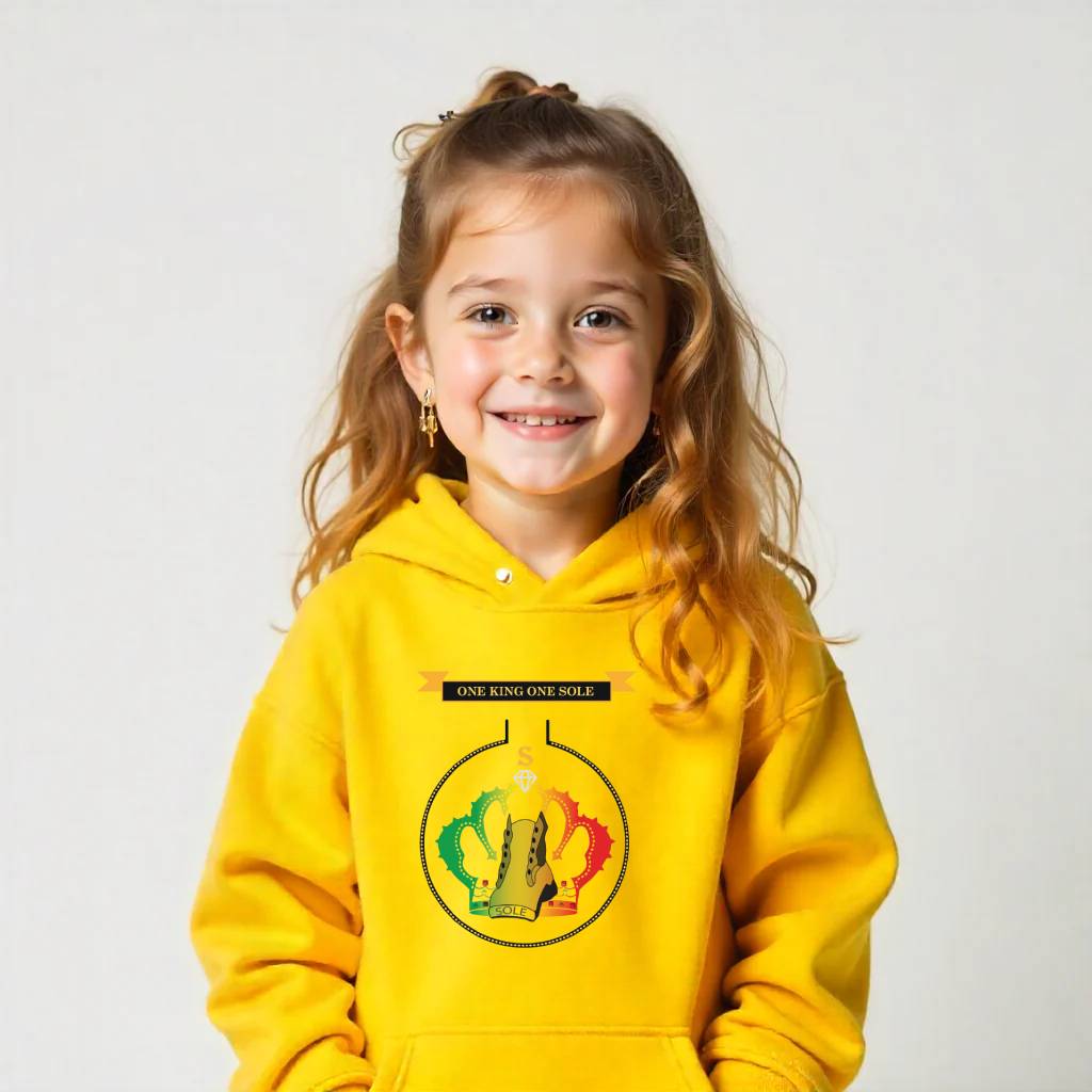 Yellow Hooded Sweatshirt for Kids