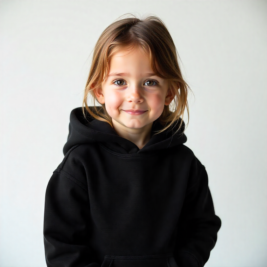 Black Hooded Sweatshirt for Kids