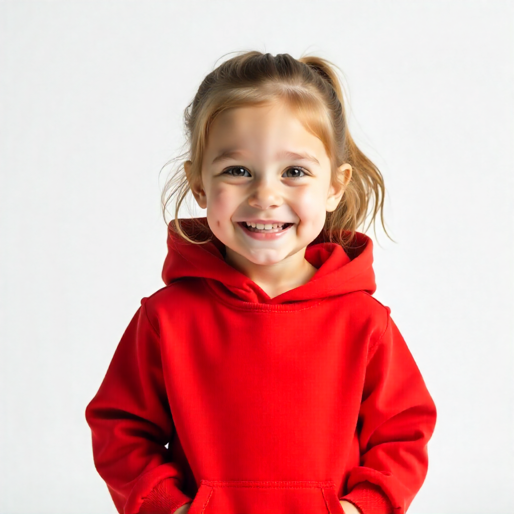 Red Hooded Sweatshirt for Kids