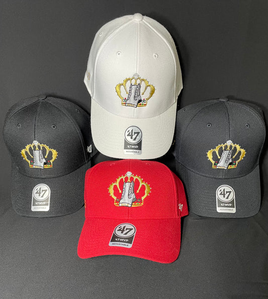 S.H.S Crown & Shoe Logo (Embroidery) ('47) baseball Caps