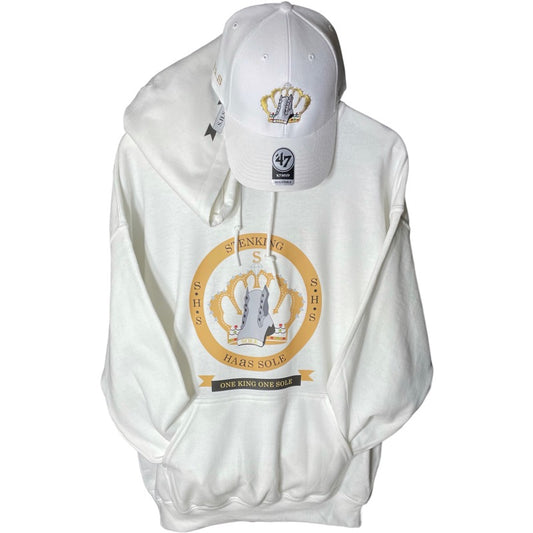 S.H.S Pullover White Hoodie & Cap