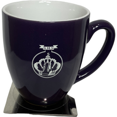 Duo-Tone Ceramic Mug 16 ozs (S.H.S Lace Logo) 2 sided Logo